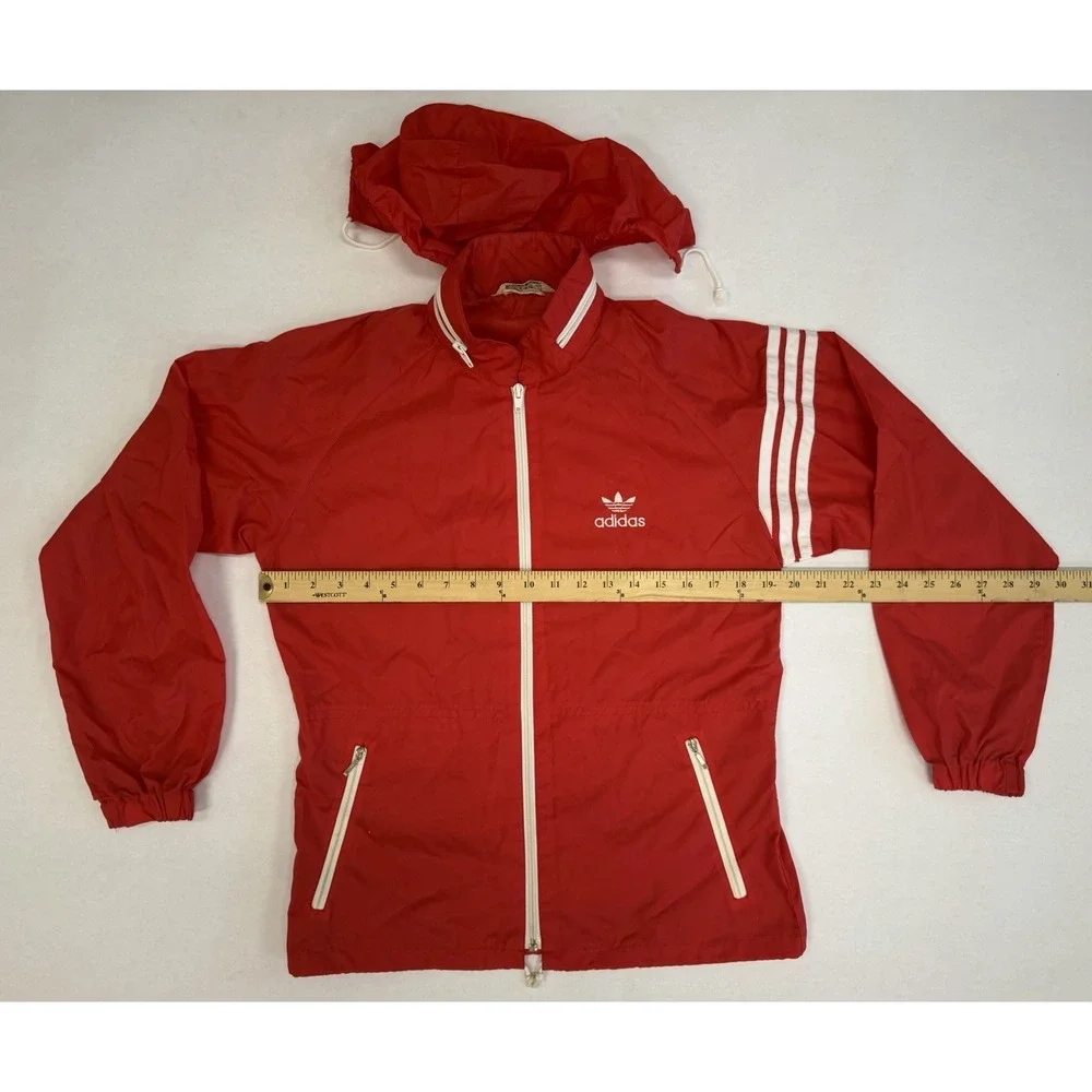 Adidas 80s Jacket Descente Small Japanese Fashion Red Vintage